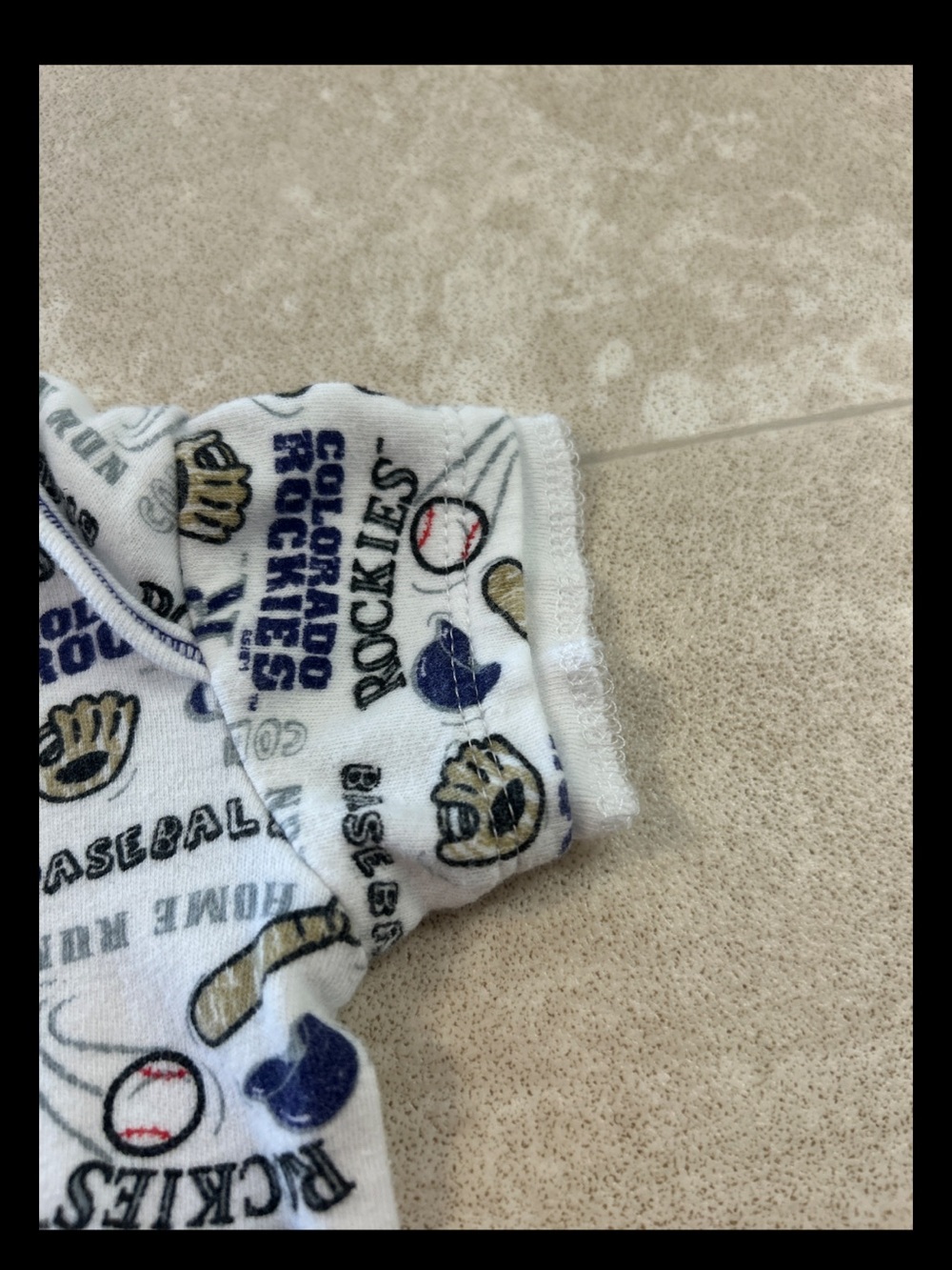 Colorado Rockies Baby One Piece 0/3 Cotton Months Team Athletics Baseball MLB - Picture 5 of 5